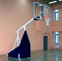 Стойка баскетбольная игровая мобильная складная, вынос 1,65м. «ATLET 165».