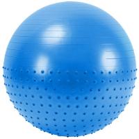FBX-65-3 Мяч гимнастический Anti-Burst полу-массажный 65 см (синий)