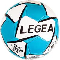 E32149-1 Мяч футбольный №5, 3-слоя  PVC 1.6, 300 гр (голубой)