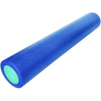 PEF100-91-Y Ролик для йоги полнотелый 2-х цветный (сине/зеленый) 91х15см.