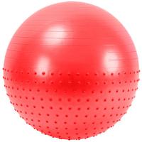 FBX-55-1 Мяч гимнастический Anti-Burst полу-массажный 55 см (красный)