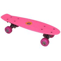 E33086 Скейтборд пластиковый 41x12cm (розовый) (SK404)