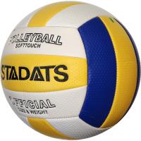 E33489-1 Мяч волейбольный (синий/желтый), PVC 2.7, 290 гр, машинная сшивка