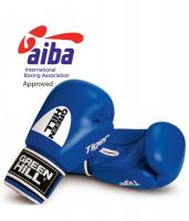 BGT-2010a Боксерские перчатки TIGER одобренные AIBA 12oz синие