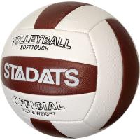 E33490-5 Мяч волейбольный (коричневый), PVC 2.7, 290 гр, машинная сшивка