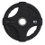 Диск олимпийский обрезиненный черный, с двумя хватами, PANGOLIN WP088 10 кг