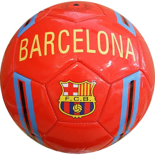 Мяч футбольный "Barcelona", клубный, 3-слоя  PVC 1.6, 300 гр, машинная сшивка R18043-6
