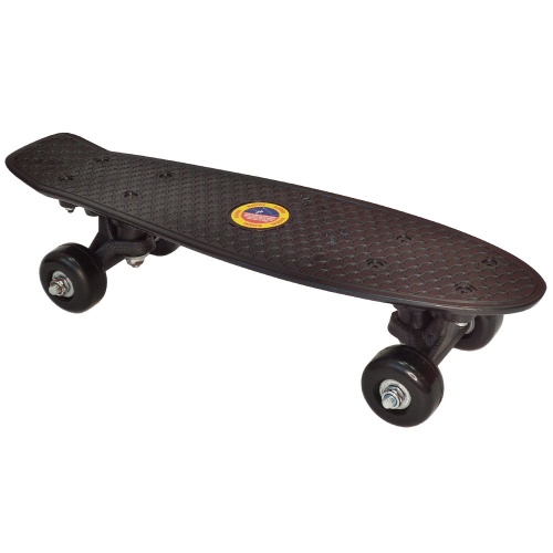 E33085 Скейтборд пластиковый 41x12cm (черный) (SK403)