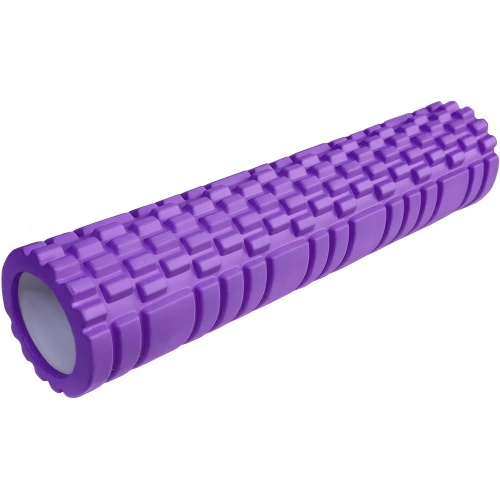 E29390-3 Ролик для йоги (фиолетовый) 61х14см ЭВА/АБС