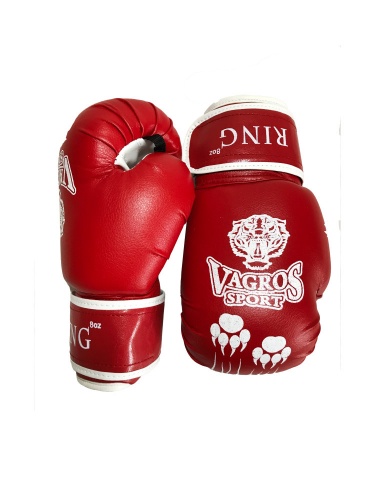 Перчатки боксерские VagroSport RING RS908, 8 унций, красный