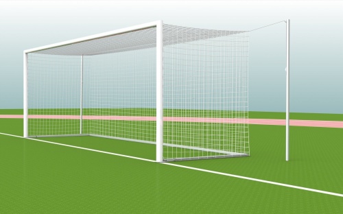 Ворота футбольные алюминиевые FIFA 7.32 х 2.44 м. бетонируемые в стаканы (пара).