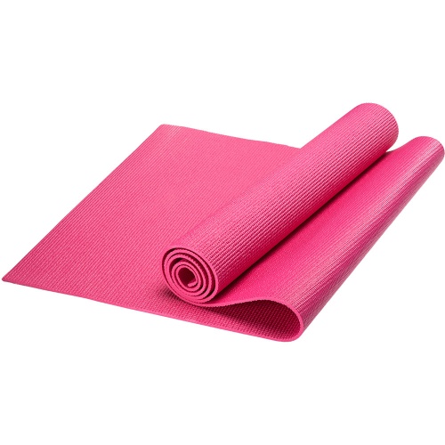HKEM112-06-PINK Коврик для йоги, PVC, 173x61x0,6 см (розовый)