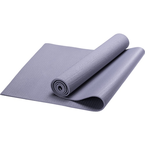 HKEM112-10-GREY Коврик для йоги, PVC, 173x61x1,0 см (серый)