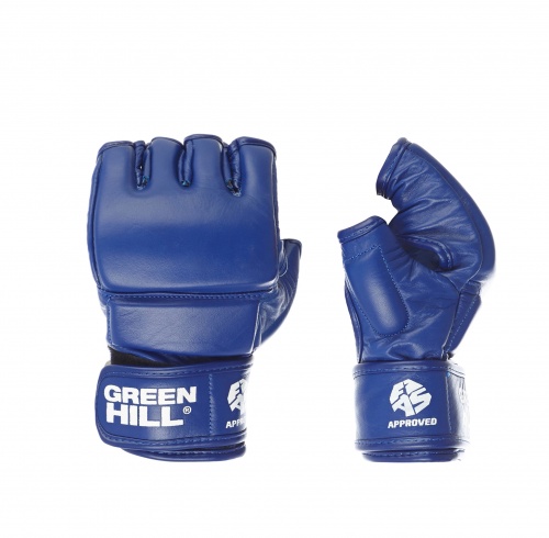 MMF-0026a Перчатки для боевого самбо FIAS Approved (Лицензия FIAS) M синие