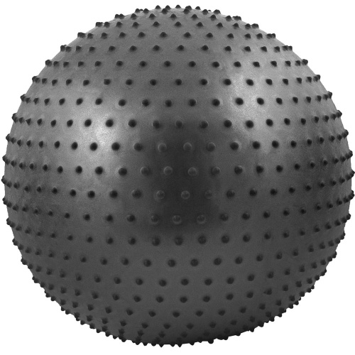 FBM-55-8 Мяч гимнастический Anti-Burst массажный 55 см (черный)