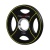 Диск олимпийский полиуретановый черный с цветными вставками, с 4-мя хватами, PANGOLIN WP012PU 1,25 кг