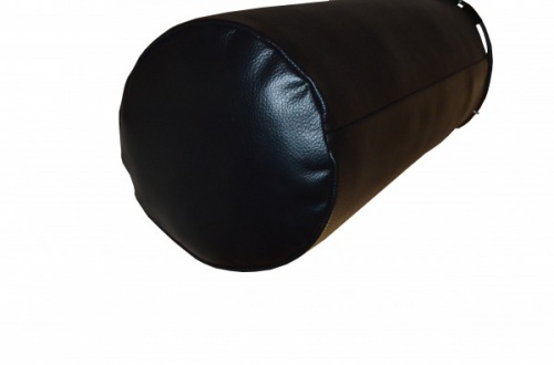 Боксерский мешок РОККИ натуральная кожа 140 см, диаметр 40 см черный