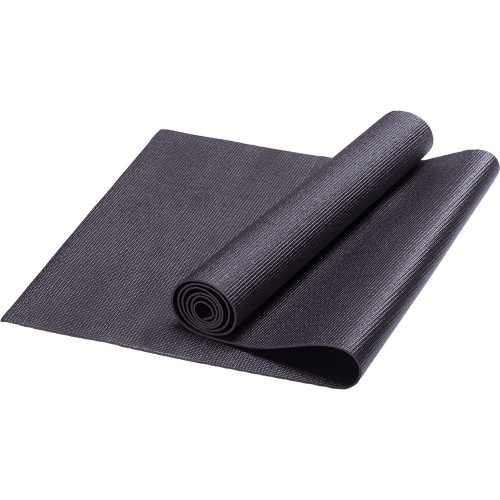 HKEM112-10-BLK Коврик для йоги, PVC, 173x61x1,0 см (черный)