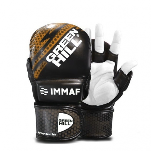 MMI-602 Перчатки MMA IMMAF approved M черно-золотистые