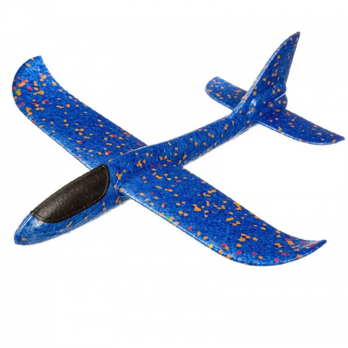 E33012 Самолет-планер метательный 48 см (синий)