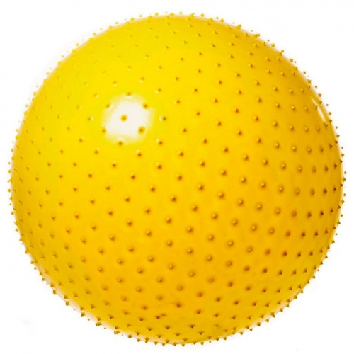 FBM-65-1 Мяч гимнастический Anti-Burst массажный 65 см (желтый)